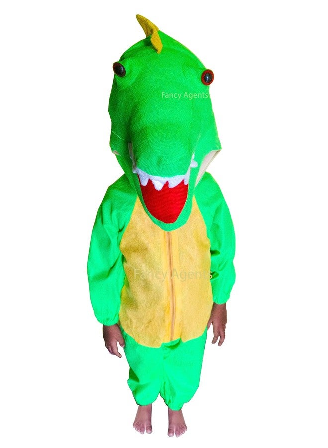 Fancy Agents dinosaur costume for kids boy and girls, animal dress for boys & girls, fancy dress for Halloween, school annual function, theme, cosplay, wild animal function (2-3 Years) - Image 1
